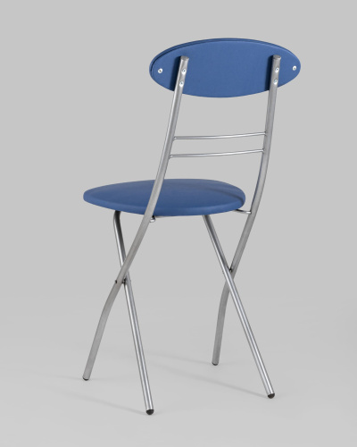 Стул складной М8-01 Компакт синий. Фото №7