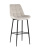 Стул барный Флекс велюр бежевый фото Стул барный Флекс велюр бежевый. Фото №1