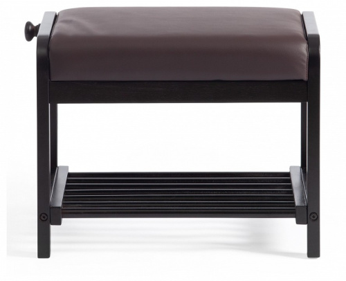 Обувница AX-1021 дерево береза/экокожа, 35х53х45 см, дерево: венге #9, экокожа темно-коричневая фото Обувница AX-1021 дерево береза/экокожа, 35х53х45 см, дерево: венге #9, экокожа темно-коричневая. Фото №2