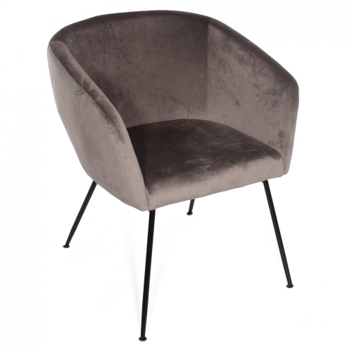 Стул Тулуза серый бархат (сиденье размер XXL). Фото №1