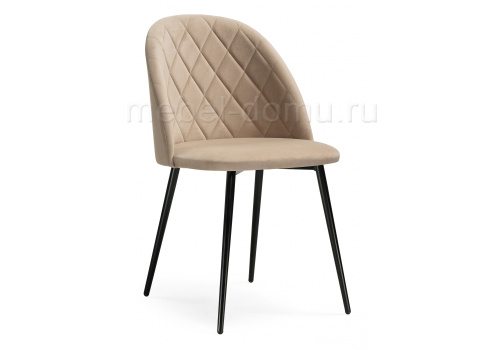 Стул Зест микровелюр 05 / черный глянец. Фото №1