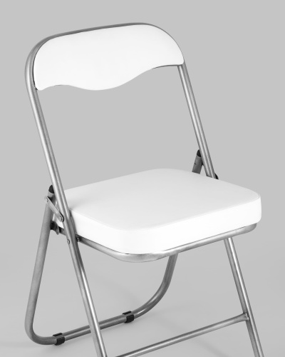 Стул складной ДЖОН металлик, белый. Фото №9