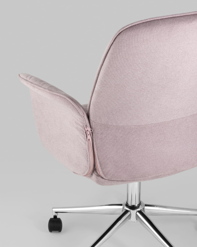 Стул офисный Simona розовый. Фото №8