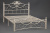 Кровать CANZONA дерево гевея/металл, 160*200 см (Queen bed), Белый (butter white). Фото №2