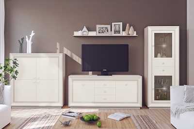 Пуф Грейс квадрат с ящиком велюр серо-бежевый. Фото