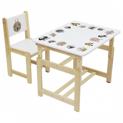 Набор учебный Polini kids Eco 400 SM, белый. Фото