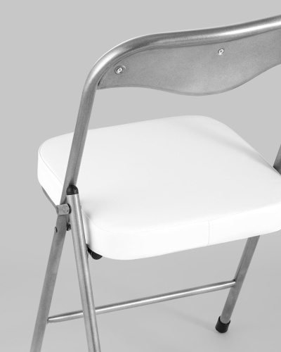 Стул складной ДЖОН металлик, белый. Фото №8