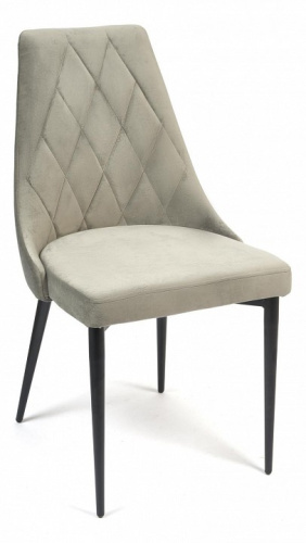 Стул LAVANDA (mod.712) ткань/металл, 55х55х92 см, высота до сиденья 50 см, серый barkhat 26/черный (поставляется по 4 шт). Фото №1