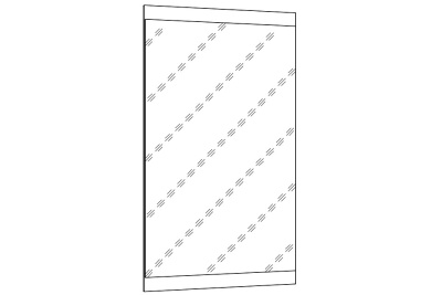 Зеркало НМ 011.91 Ясень Анкор темный. Фото