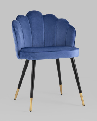 Стул Камилла велюр королевский синий. Фото