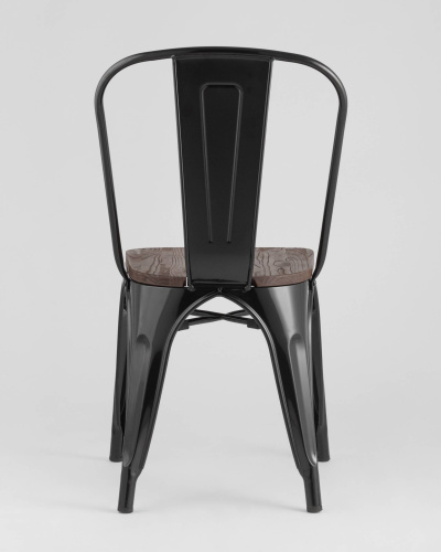 Стул TOLIX WOOD черный глянцевый. Фото №7