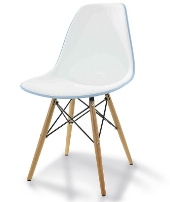 Стул DC231A голубой/белый фото Стул DC231A голубой/белый. Фото №3