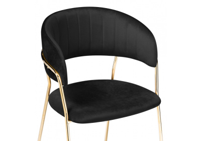 Стул Kamelia black / gold. Фото
