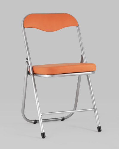 Стул складной ДЖОН металлик, оранжевый. Фото №3