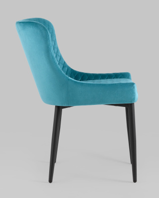Стул Ститч велюр темно-бирюзовый. Фото