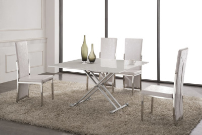 Стол-трансформер В2166 белый лак. Фото №2