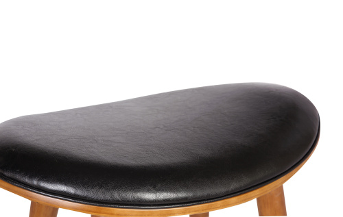 Стул полубарный JY1730-65 черный/орех. Фото №8