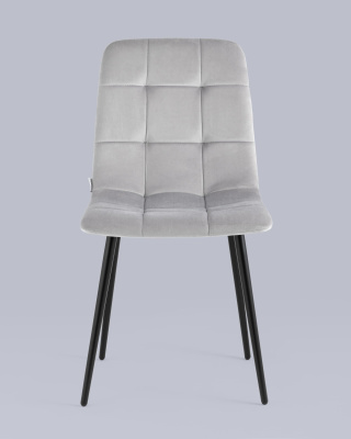 Стул Одди велюр светло-серый фото Стул Одди велюр светло-серый. Фото №5