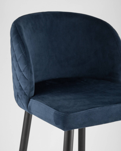 Стул барный Оскар велюр сине-зеленый. Фото №10