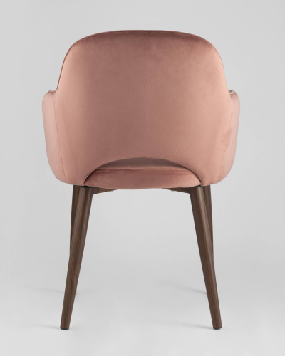 Стул Венера диамант велюр пыльно-розовый. Фото №7