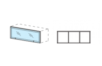 Шкаф навесной с открыванием фасада вверх Силуэт фото Шкаф навесной с открыванием фасада вверх Силуэт. Фото №4