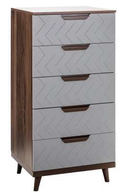 Комод с 5 ящиками Сканди Грей фото Комод с 5 ящиками Сканди Грей. Фото №2