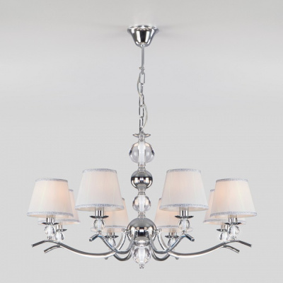 Подвесная люстра Eurosvet Sortino 60097/8 хром. Фото №2