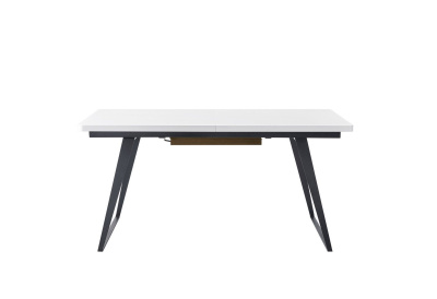 Стол DT-93B белый матовый/орех. Фото №5