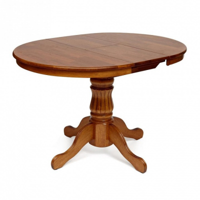 Стол NAVARRESE (mod. E-R36R+12AV NMO-2B) дерево гевея/мдф, D90+30x76см, rustic oak (дуб) фото Стол NAVARRESE (mod. E-R36R+12AV NMO-2B) дерево гевея/мдф, D90+30x76см, rustic oak (дуб). Фото №2