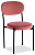 Стул REVO (mod. 7033) ткань/металл, 47х54х82 см, высота до сиденья 47 см, коралловый barkhat 15 /черный (поставляется по 4 шт)