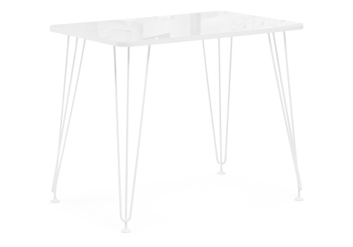 Стол стеклянный Хумфри белый. Фото №2