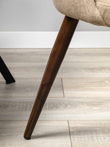 Кресло Lars Сканди Браун/Тёмный Орех. Фото №10