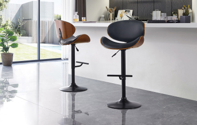 Стул барный JY1076 черный/черный. Фото