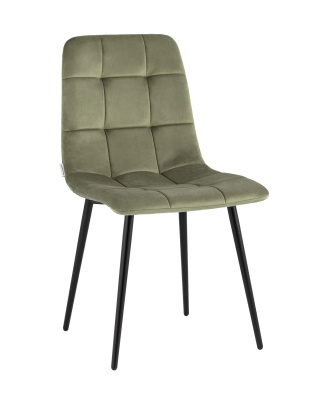 Стул Одди велюр пыльно-оливковый. Фото