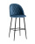 Стул барный Марсель велюр пыльно-синий. Фото №1