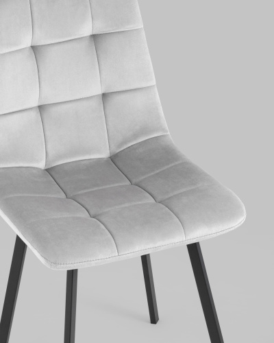 Стул Chilly велюр серебристый. Фото №9