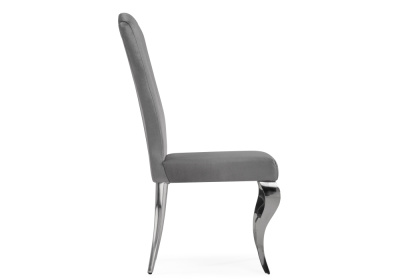 Стул на металлокаркасе Sally dark grey / steel. Фото №2