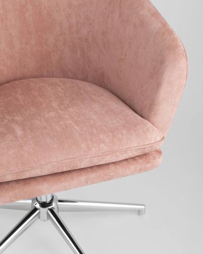 Кресло Харис пыльно-розовое. Фото №10