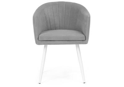 Стул Валета светло-серый / белый. Фото №2