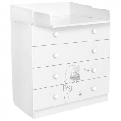 Комод Polini kids French 1580,  Amis, белый. Фото №2