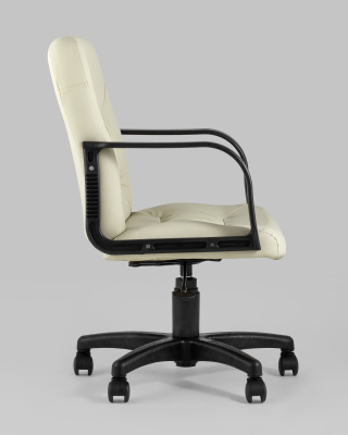 Кресло офисное Марк экокожа кремовый. Фото №4
