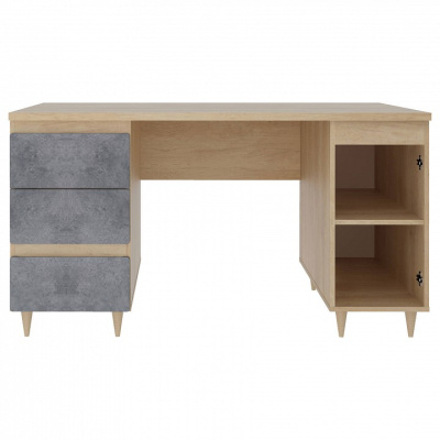 Киото СТЛ.339.06 Стол Дуб небраска/Бетон тёмный фото Киото СТЛ.339.06 Стол Дуб небраска/Бетон тёмный. Фото №2