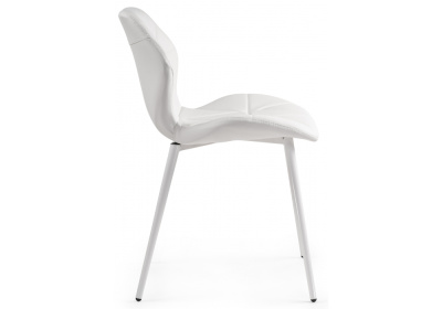 Стул Вальд экокожа белый / белый глянец фото Стул Вальд экокожа белый / белый глянец. Фото №3