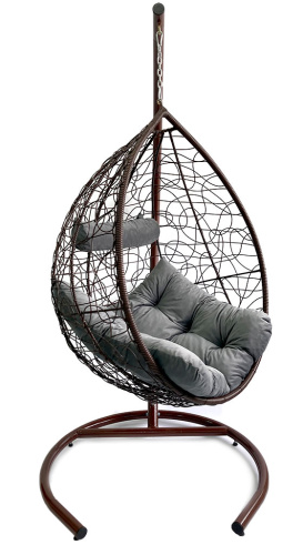 Подвесное кресло "КРИТ", цвет: коричневый. Фото №6