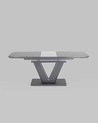 Стол обеденный Вильнюс раскладной 160-200*90 серый. Фото