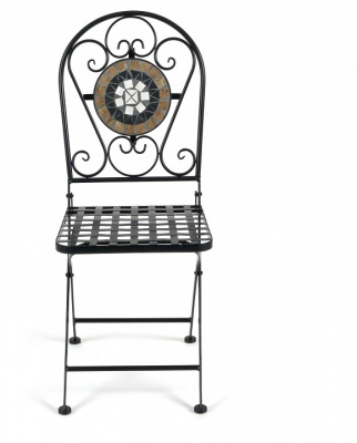 Стул Secret de Maison VICENZA (mod. PL08-7451RV) металл, 36*35*91 см, черный /плитка калейдоскоп (поставляется по 2 шт). Фото №2