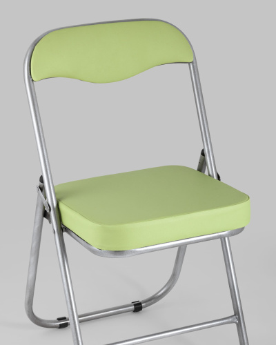 Стул складной ДЖОН металлик, салатовый. Фото №9