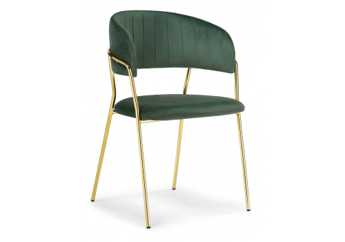 Стул Kamelia dark green / gold. Фото №1