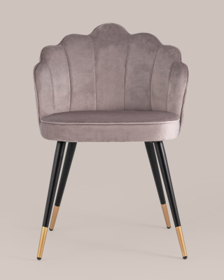 Стул Камилла велюр пепельно-розовый фото Стул Камилла велюр пепельно-розовый. Фото №5