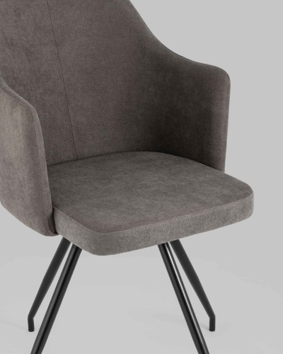 Стул Слинг вращающийся серо-коричневый. Фото №6